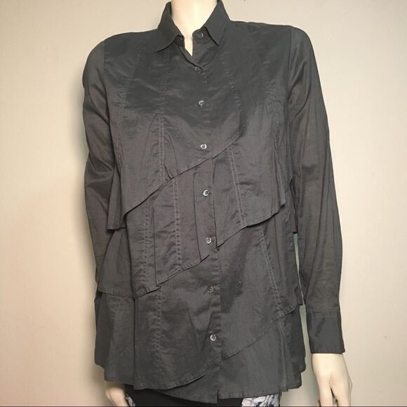 J. Crew 100% cotton layered button down shirt - Picture 1 of 8